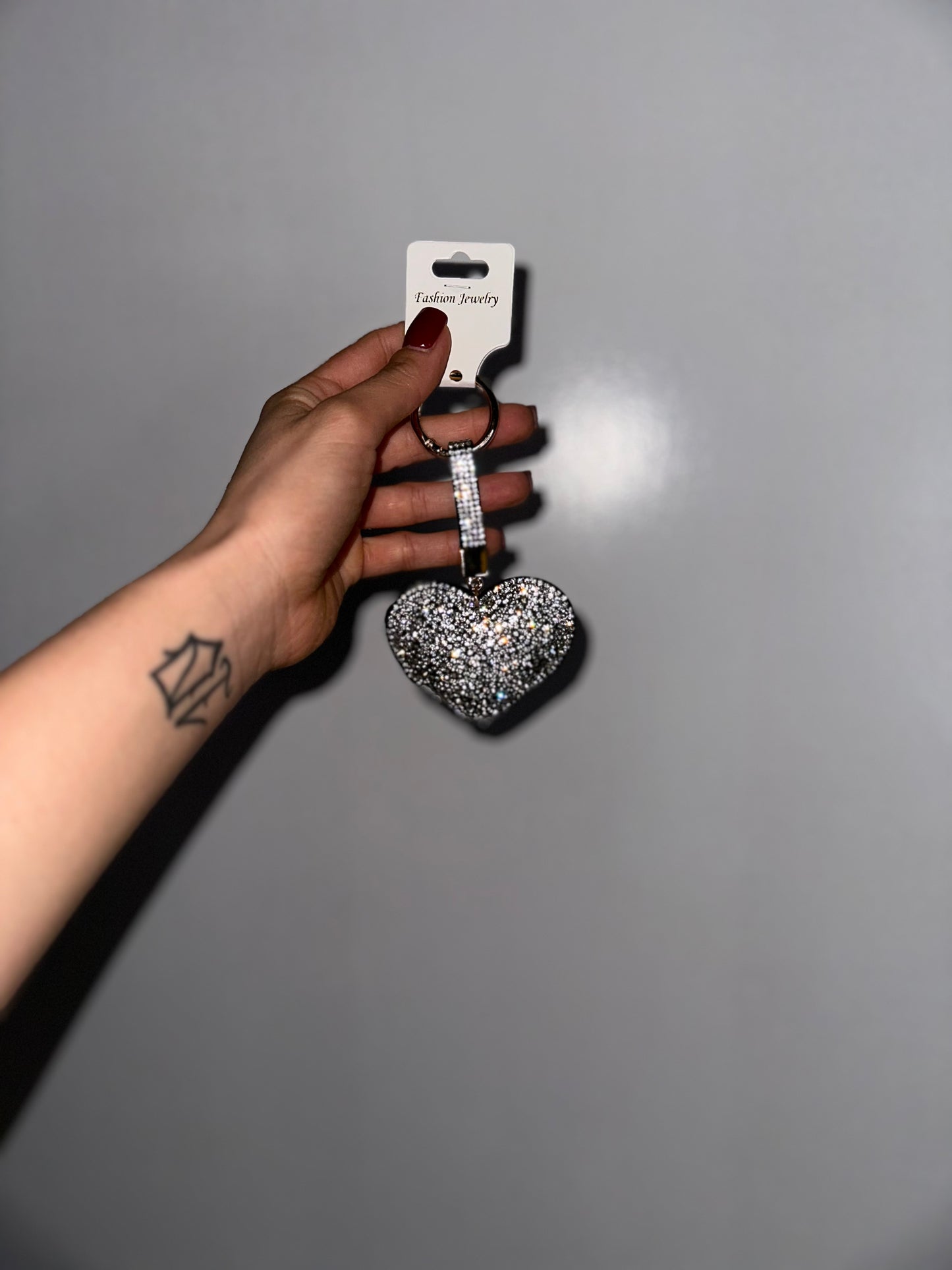 Portachiavi Cuore Argento