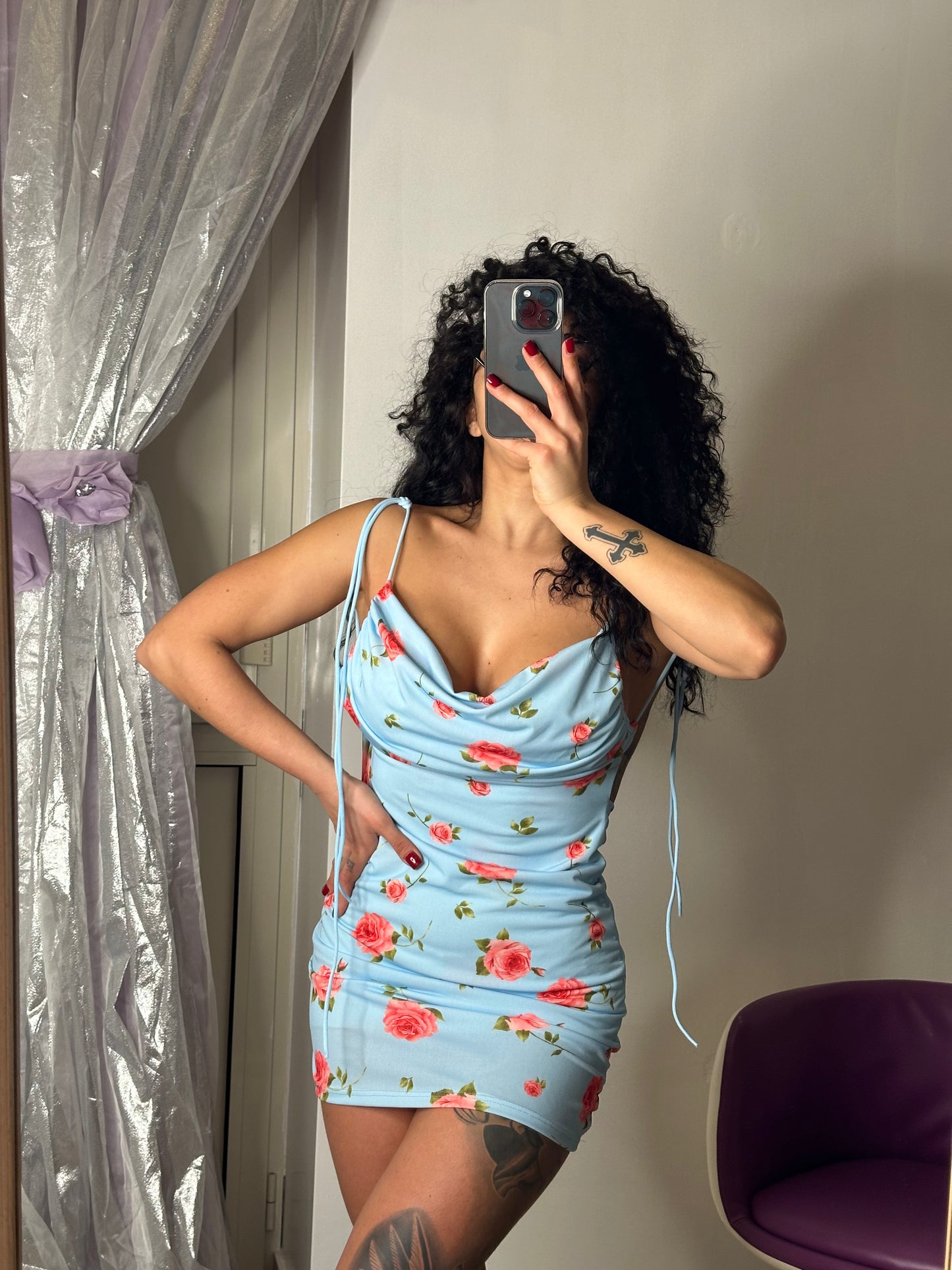 DRESS LINDAROSA CELESTE