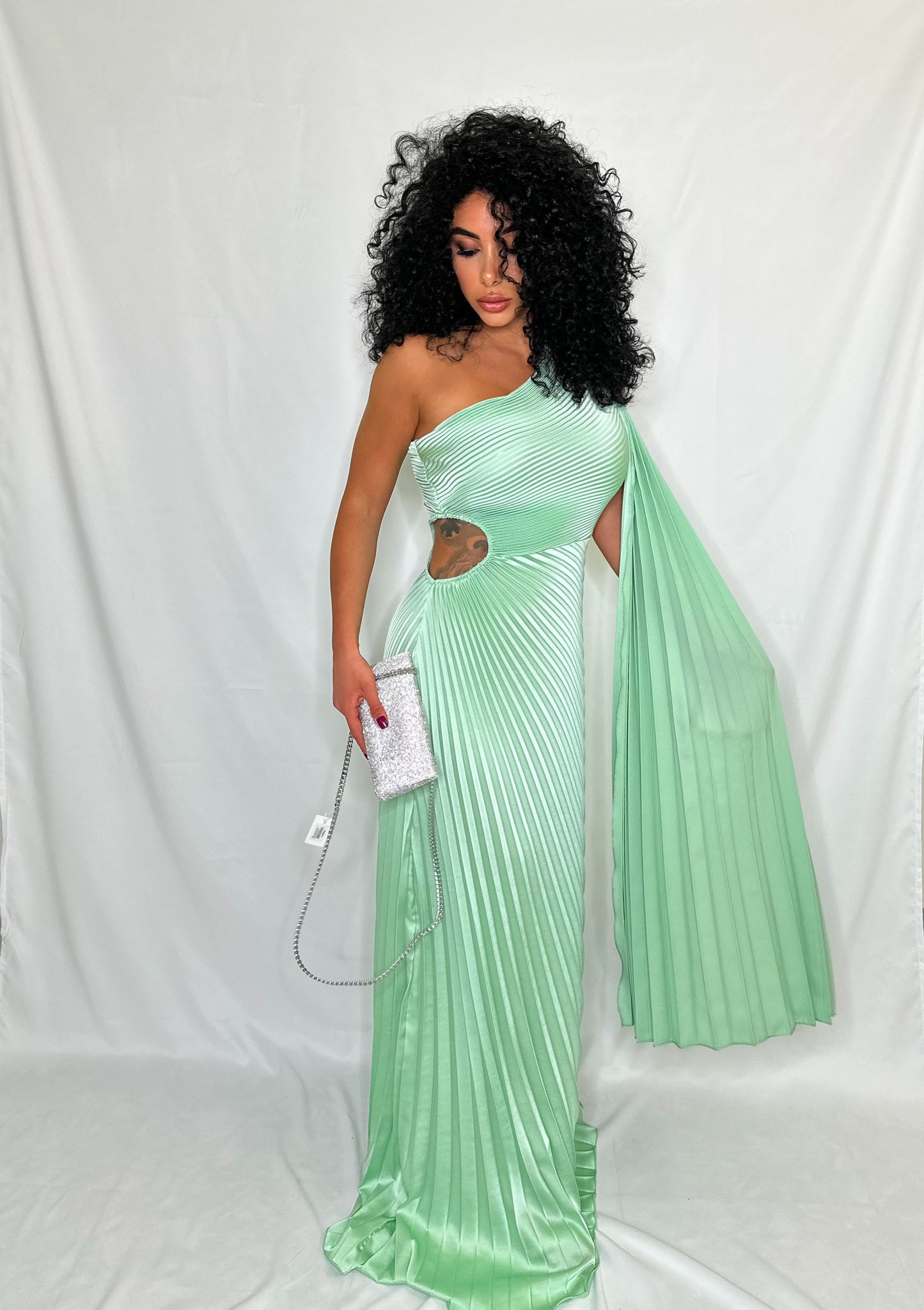 DRESS PLISSΓ ACQUAMARINA