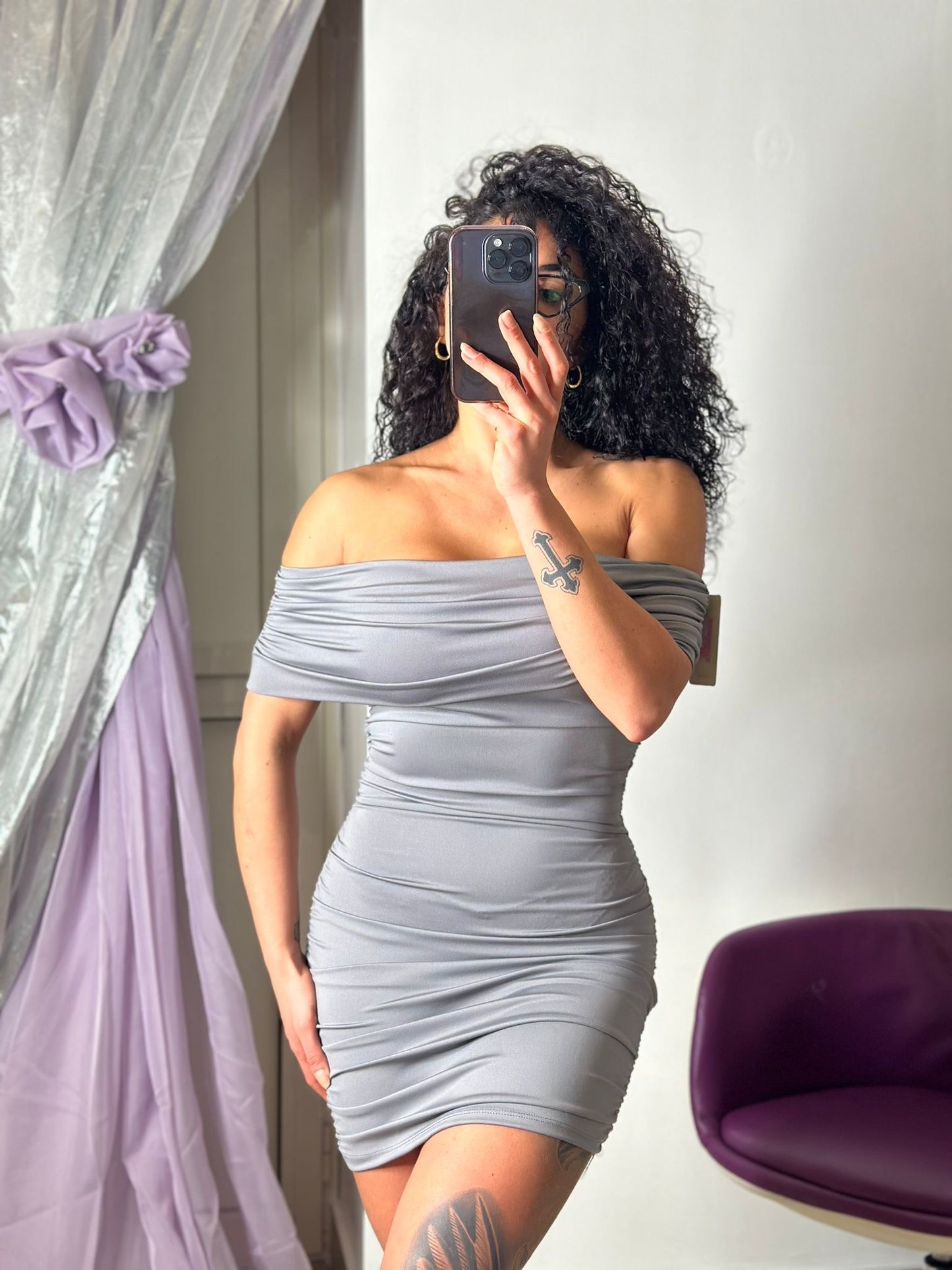 DRESS LONDON GRIGIO