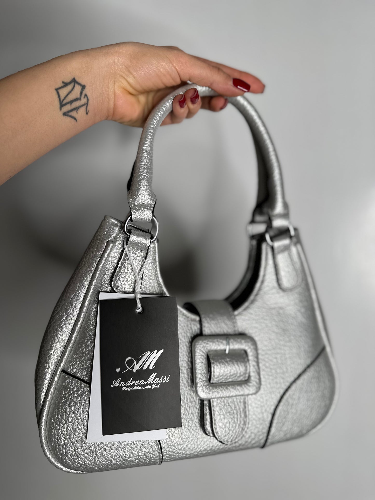 BAG METALLICA ARGENTO